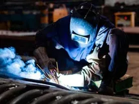Welder fabricating pressure parts